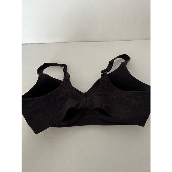 Bali Women's Comfort Revolution Wireless Bra Adjustable Straps Black Size 40C - Picture 5 of 10